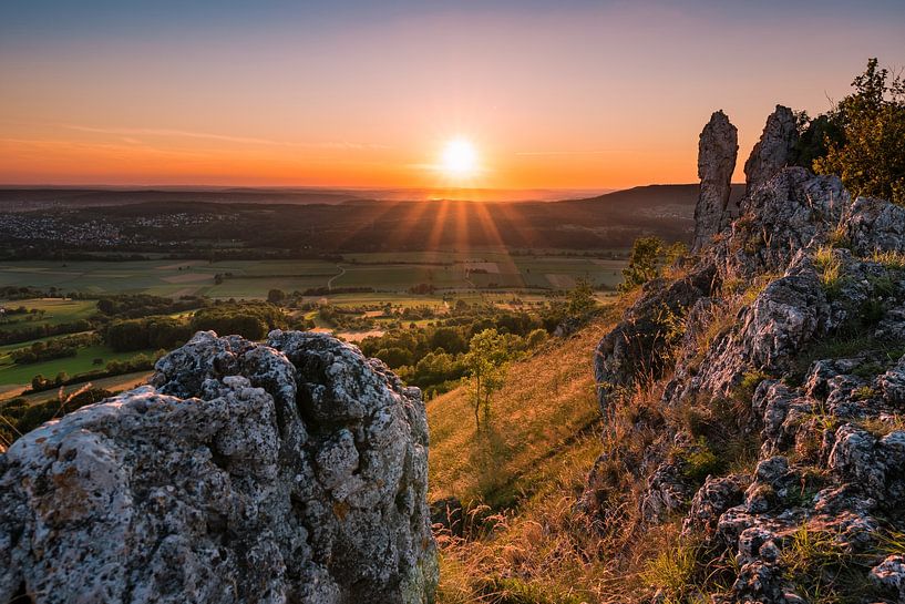 Sunset on the Walberla Mountain by Raphotography