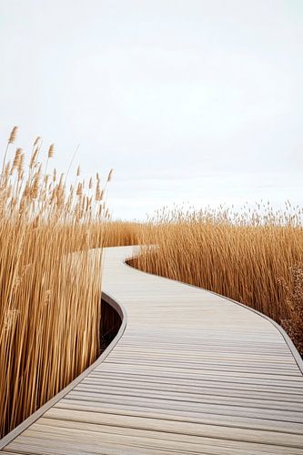 Rietpad natuur