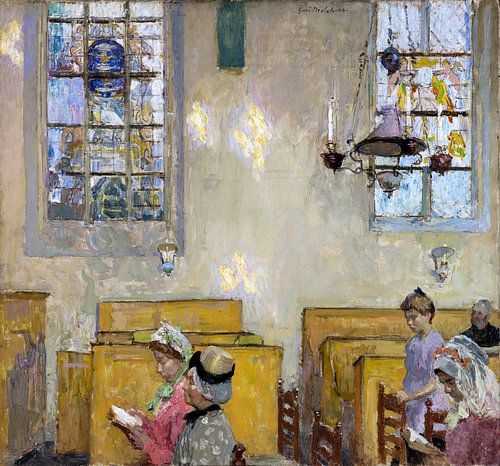 Kerk, Vesper, Gari Melchers, 1916