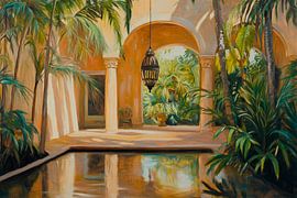 Tropical patio by Poster Art Shop