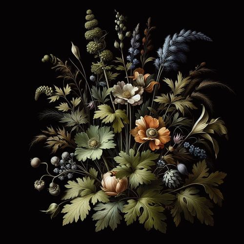 VINTAGE KLEURRIJK BOTANISCH-7