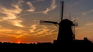 Laatste licht op de molen