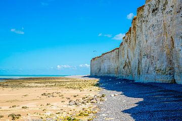 chalk cliffs in Normandy, France by Jan Fritz