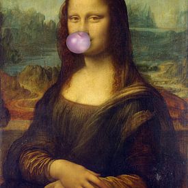 Mona Lisa mit Kaugummi von Antje van Deursen