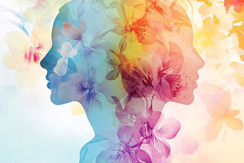 Kleurrijke silhouetten met bloemen van Art & Soul Creations