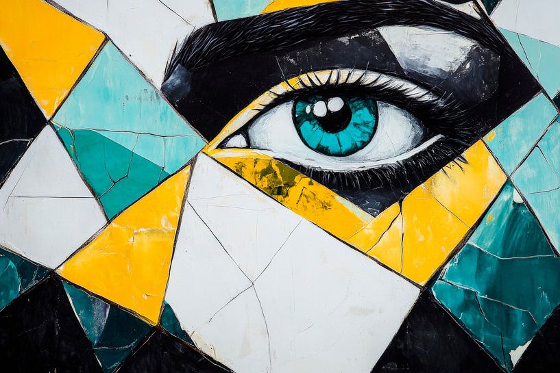 A moment in a colourful mosaic by Poster Art Shop