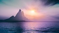 Eiland bij zonsondergang van Markus Gann thumbnail