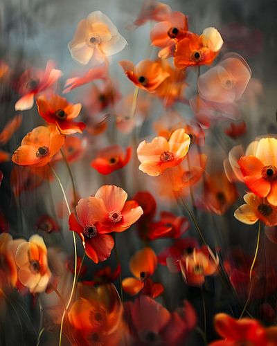 Verträumte Mohnblumen