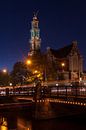 Westerkerk bij nacht par Wim Slootweg Aperçu