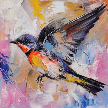 Swallow abstract by The Xclusive Art