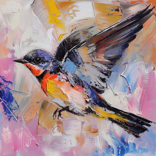 Zwaluw abstract van TheXclusive Art