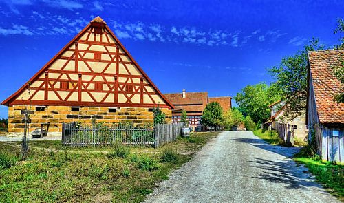 Dorfstrasse, franc de Main, l'Allemagne