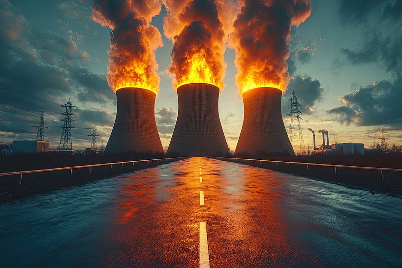 Industriegebiet Kernkraftwerk von Egon Zitter