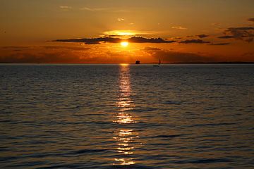 Le lac de Constance au coucher du soleil sur Thomas Jäger