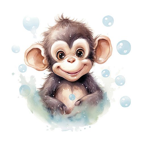 Chambre de bébé singe