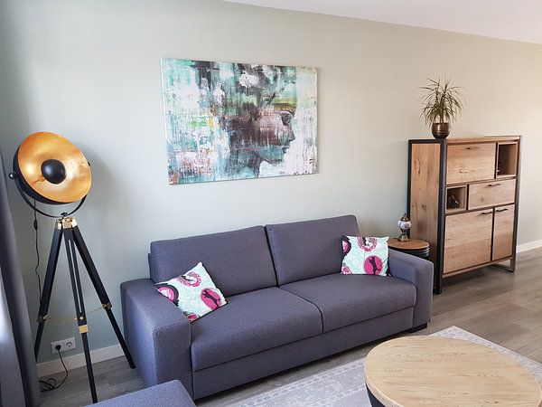 Klantfoto: Angie green van Atelier Paint-Ing, op canvas