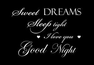 Tekst Sweet dreams - Zwart van Sandra Hazes