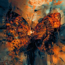 Butterfly damaged by life by Helga Blanke