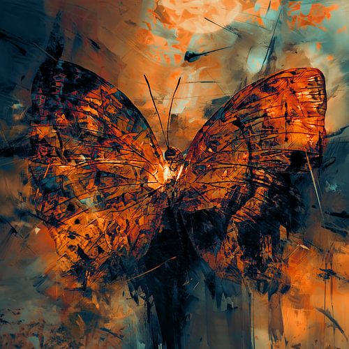 Papillon abîmé par la vie