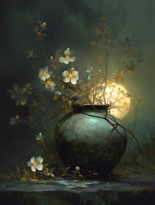 Vase mit Blumen