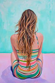 Summer relaxation on the beach by Poster Art Shop