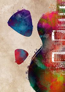 Gitarre 4 Musik Kunst #Gitarre #Musik von JBJart Justyna Jaszke