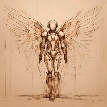 Cybernetic Seraph - Robotic Angel by Igniferae