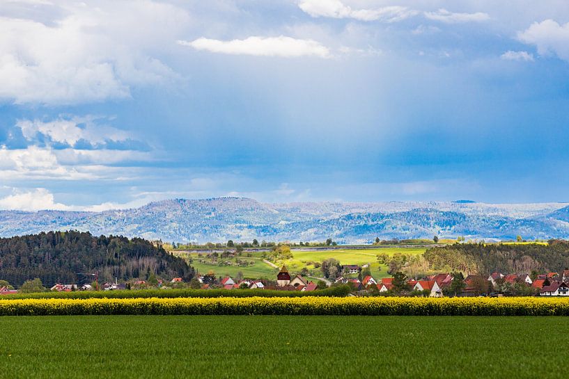 Täbingen with a view of the Alb by Fotostudio Huonker