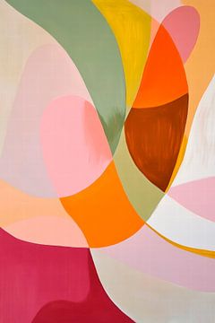 Kleurrijke abstracte compositie van Poster Art Shop