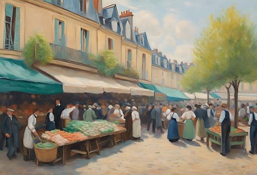 Market in a French village