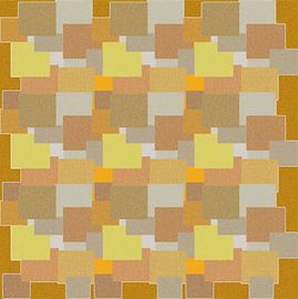 Kaktus-Abstract-Gelb von Artmotifs Eve