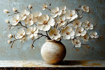Flower Still Life | Serenity in Bloom Elegance by Art Whims