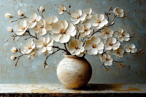 Nature morte aux fleurs | Serenity in Bloom Elegance