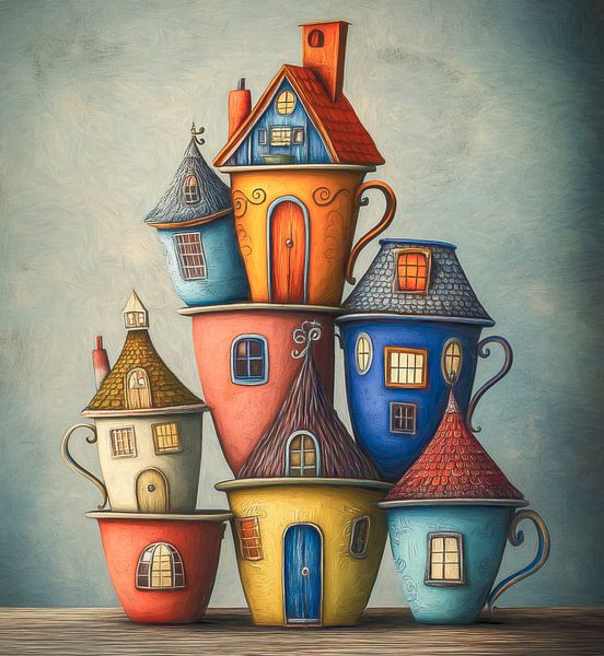 Ville des gobelets par Jutta Maria Pusl