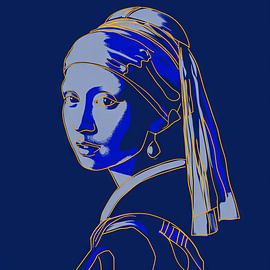 Das Mädchen mit dem Perlenohrring von Poster Art Shop