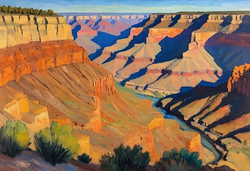 Grand Canyon Zonnig Landschap