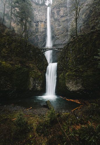 Multnomah watervallen in Oregon