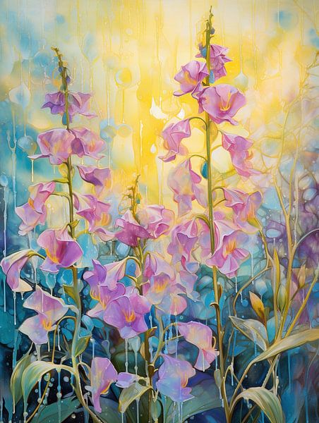Weigela Painting by Flower Studio
