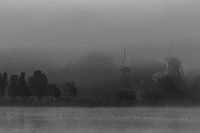 Molens in de mist