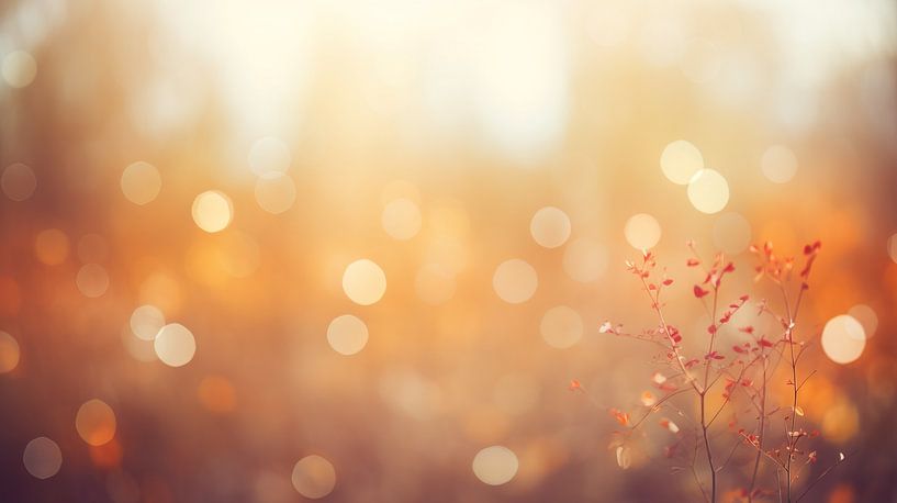 Orange autumn bokeh by Studio XII