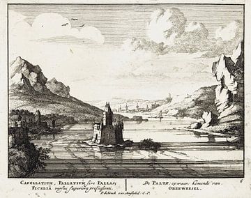 Jan van Call (I), Schloss Paltz am Rhein von Norden aus gesehen, 1694 - 1697