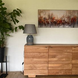 Kundenfoto: Moderne abstrakte Malerei Bäume von Preet Lambon, als ArtFrame