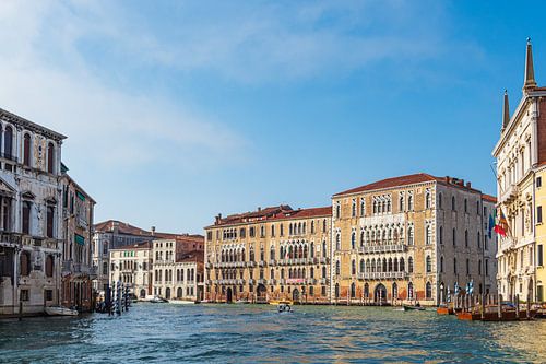 Uitzicht op historische gebouwen in Venetië, Italië