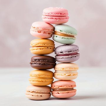 Macarons aux couleurs pastel sur Studio Allee