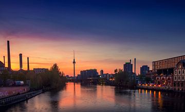 Berlin sunset panorama sur Johan Strijckers