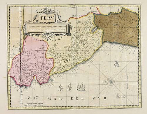 PETER SCHENK, Peru, ca 1700