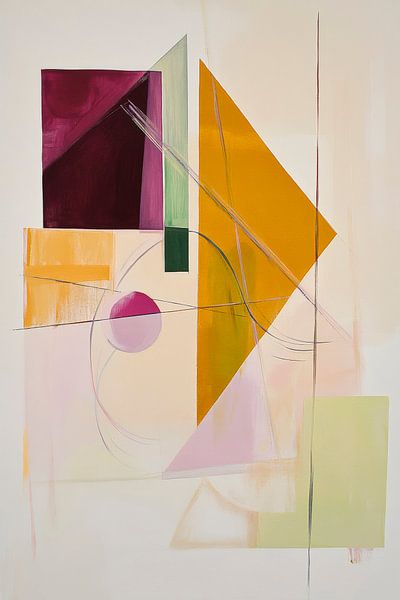 Farben der Stille – Abstrakte Komposition von Poster Art Shop