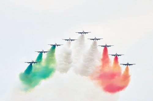 L'équipe de démonstration de l'armée de l'air italienne