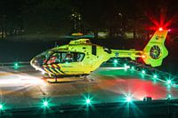 Traumahelikopter op het ETZ Tilburg platform