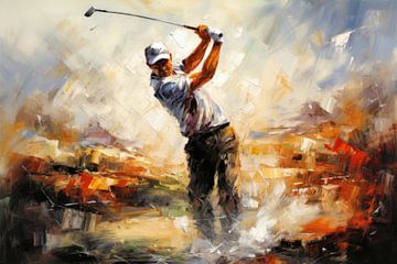 Abstracte golfer van ARTemberaubend